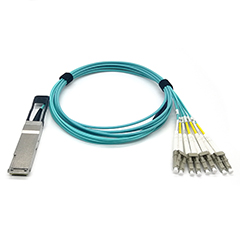 40GBase-AOC 15m QSFP To 8x LC Active Optical Cable